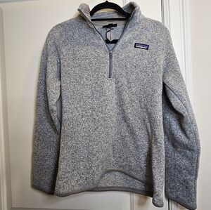 Patagonia Better Sweater 1/4 Zip-Up Sweater in Heather Gray